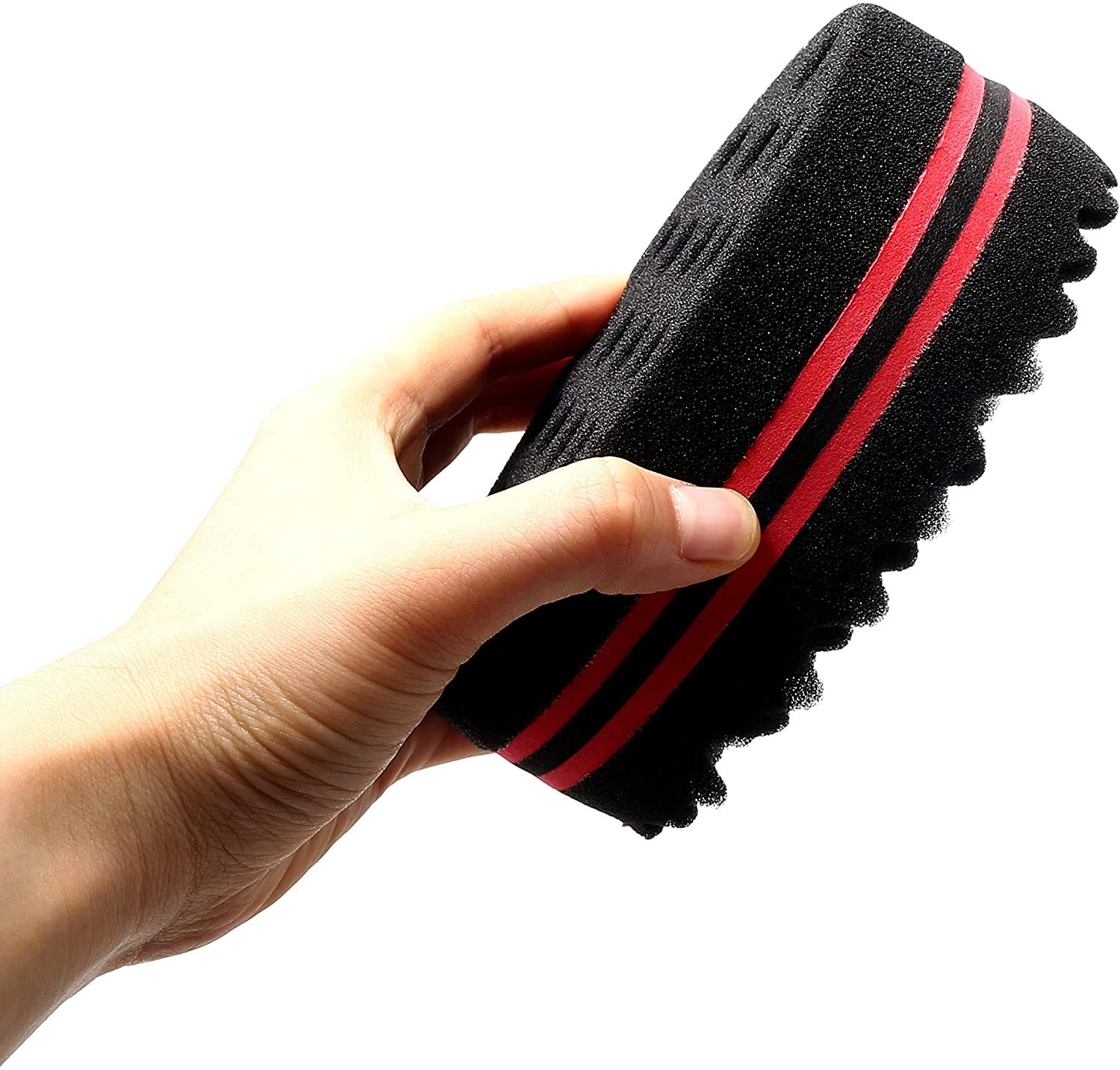 2er Set Afro Braid Haar-Schwamm – Doppelseitige Twist & Coil Sponge für Locken & Dreadlocks, sanftes Schaumstoffmaterial, schnell 3–15 Min. - 4