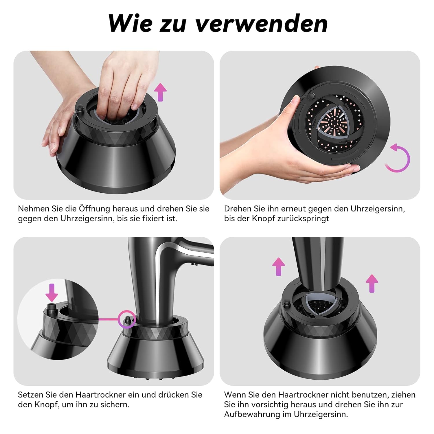 Universal Diffusor Aufsatz für Föhn (1,65–3,14\ - 6