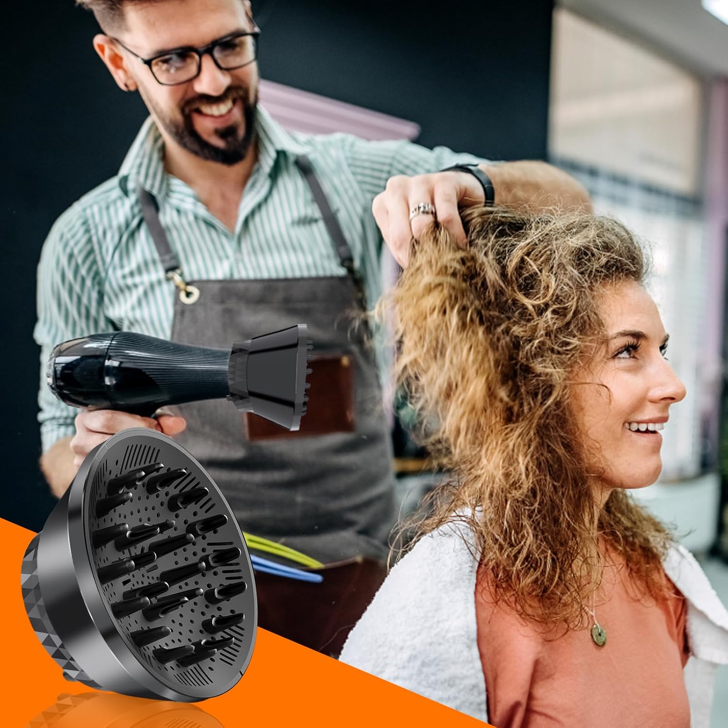 Universal Haartrockner Diffusor (faltbar, verstellbar) – kompatibel 1,65–3,14\ - 7