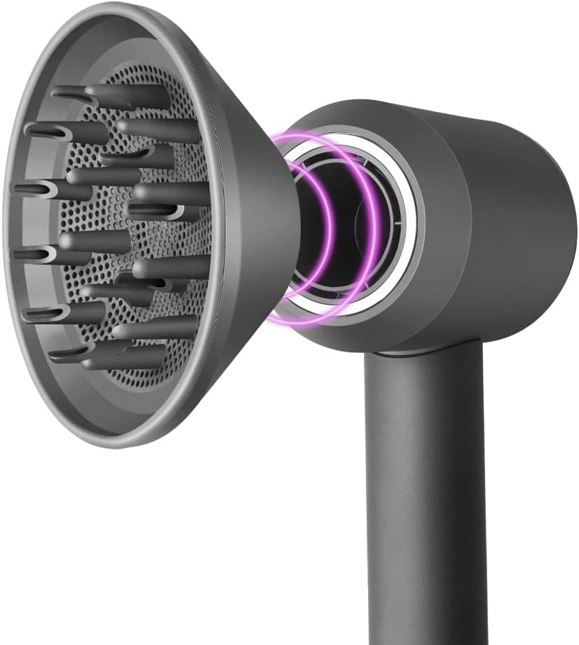 MOPEI Diffusor-Aufsatz für Dyson Supersonic HD01/02/03/04/08 – schonend, frizz-reduzierend, tiefe 2,4 cm Zinken, hochwertiger Ersatzaufsatz - 4