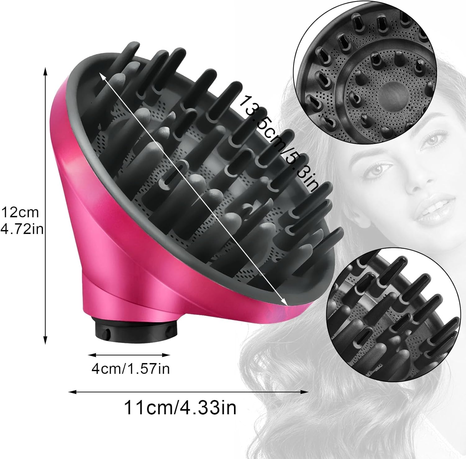 20 mm Lockenwickler-Aufsatz für Dyson Airwrap HS05/HS01 – 2er Set, hitzebeständig & automatische Zwei-Wege-Rotation für natürliche, langlebige Locken - 11