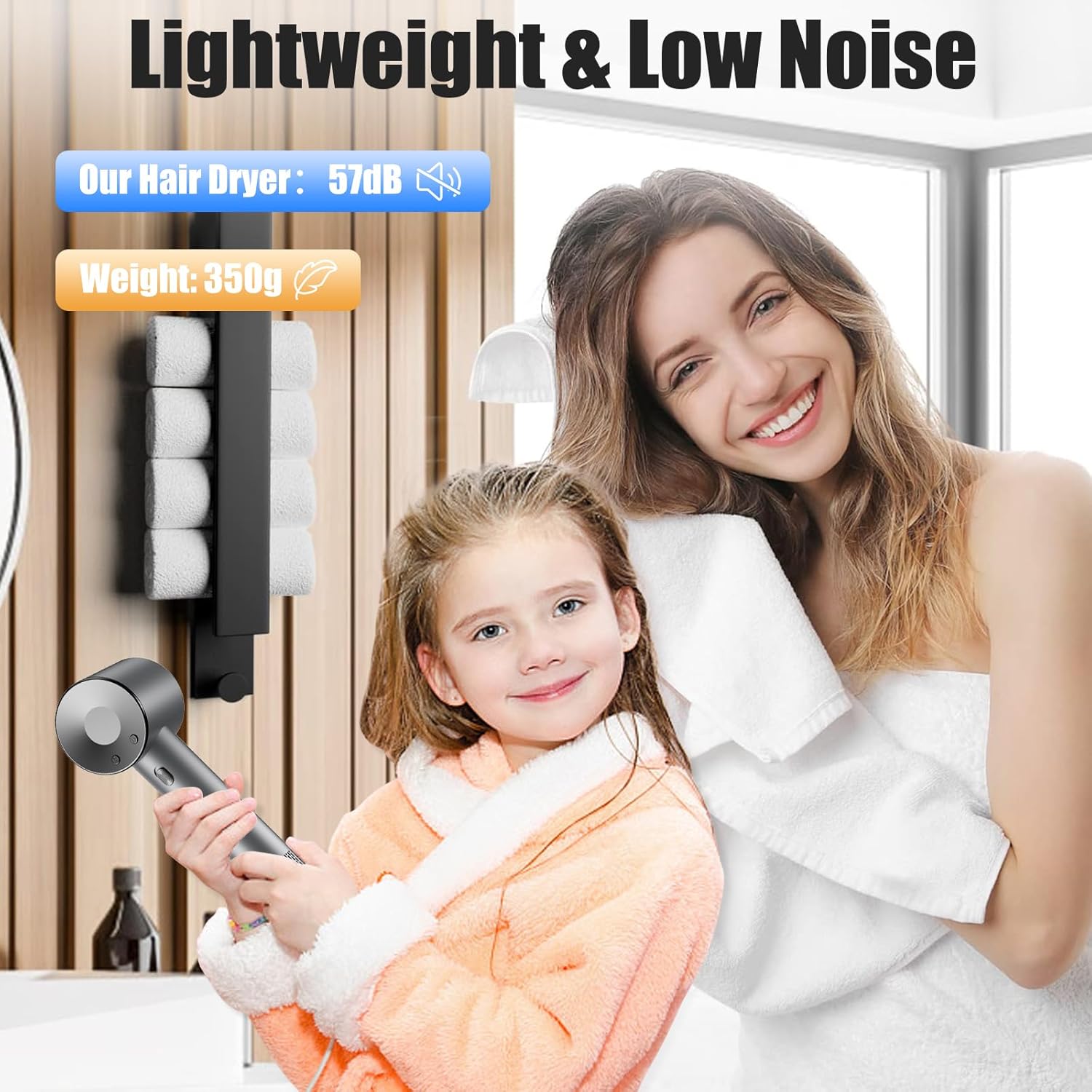 1600W Ionen Haartrockner – Profi-Föhn mit Magnetdüse, 4 Temperaturen & 3 Geschwindigkeiten, Anti-Frizz, kompakt für Zuhause & Reisen - 7