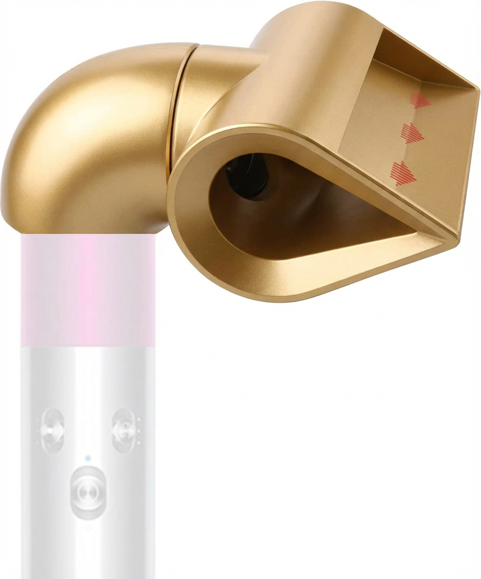 Diffusor Aufsatz für Dyson Airwrap HS01 HS03 HS05 – hochwertiger Haartrockner-Aufsatz, lange Zähne für voluminöse Locken, Gold - 2