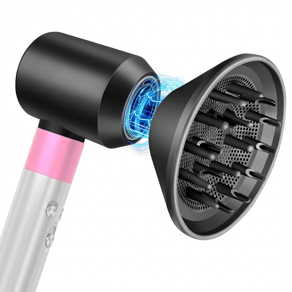 Dyson Airwrap Diffusor &amp; verbesserter Adapter – hochwertiger, hitzebeständiger Aufsatz (1 Adapter, 1 Diffusor) für voluminöses, frizzreduziertes Haar