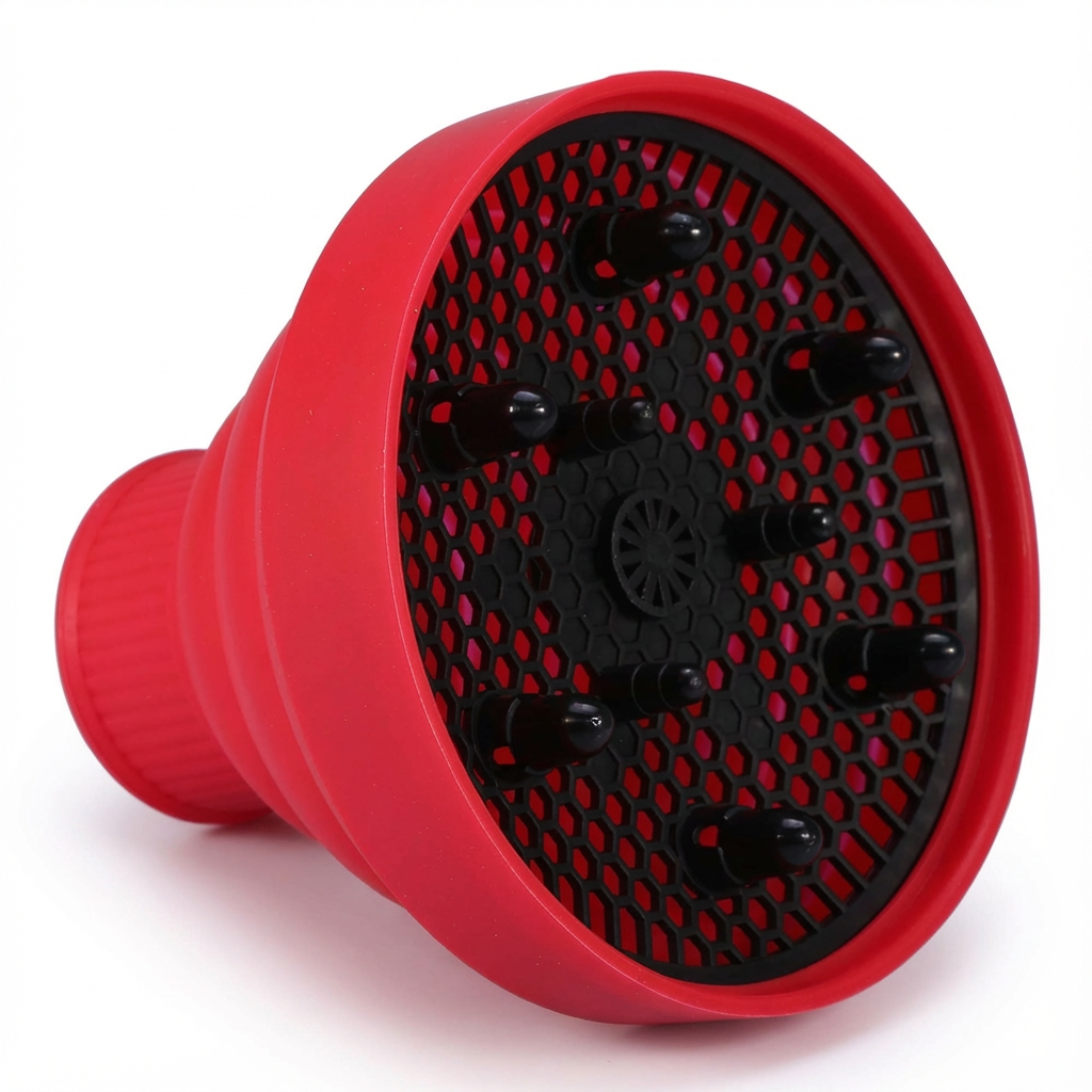 Faltbarer Silikon-Diffusor für Haartrockner – Hitzebeständig, Reiseformat (Ø 6 cm) | Sanftes Trocknen &amp; Anti-Frizz für Locken