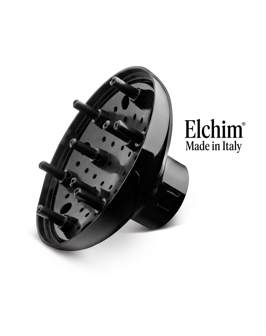 Elchim Cocoon Diffusor für 3900 / Xlite / RUN / Anemos – Volumen &amp; schnelle, natürliche Trocknung für lockiges &amp; welliges Haar, Made in Italy