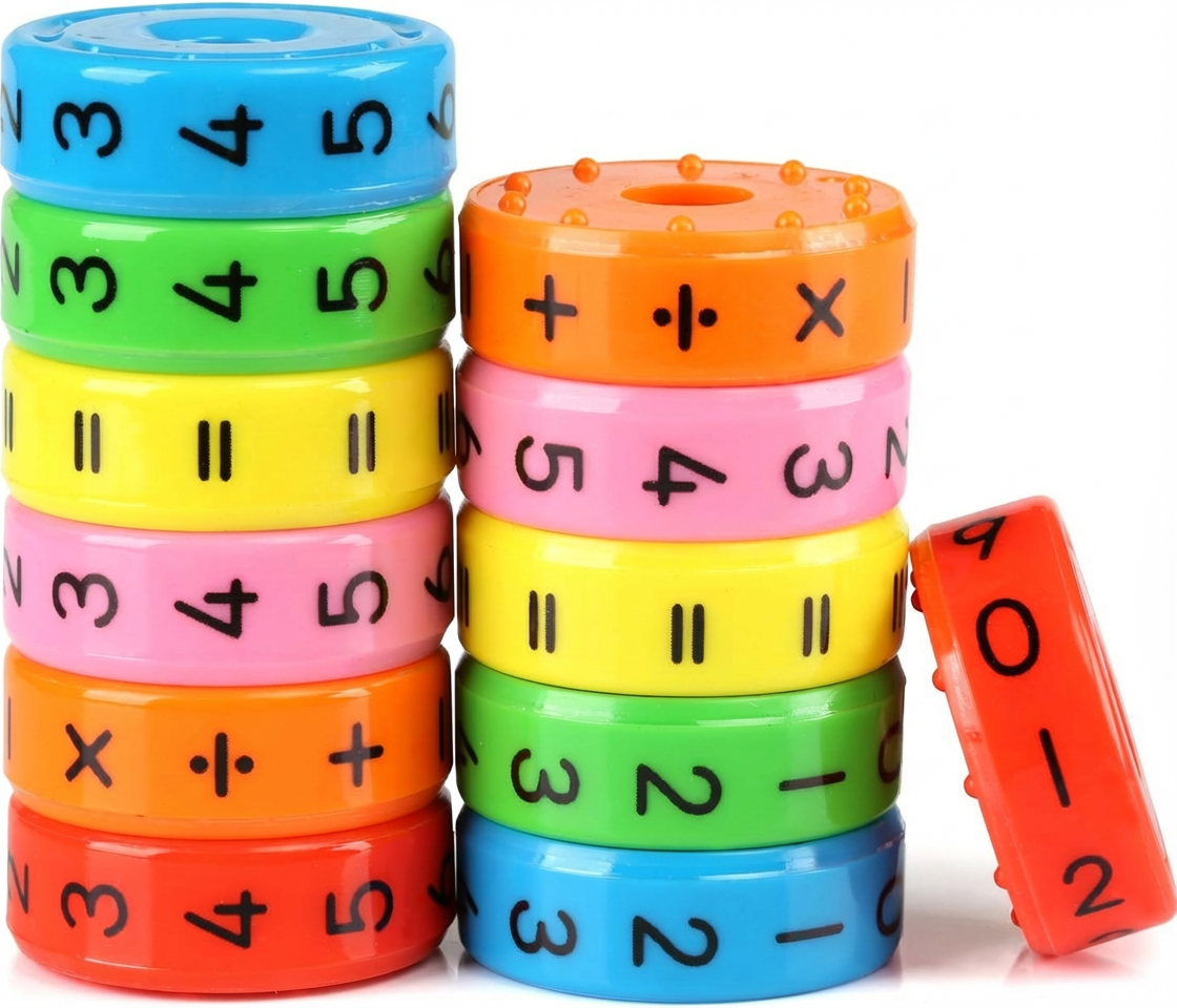 2er Rechenrolle Lernspielzeug Mathematik – magnetisches Rechenset zur Einschulung, Kunststoff, tragbar, ideales Geschenk für Schulanfang