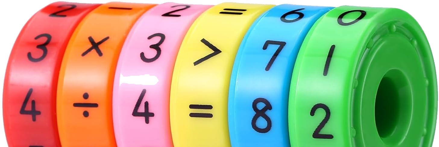 2er Rechenrolle Lernspielzeug Mathematik – magnetisches Rechenset zur Einschulung, Kunststoff, tragbar, ideales Geschenk für Schulanfang - 2