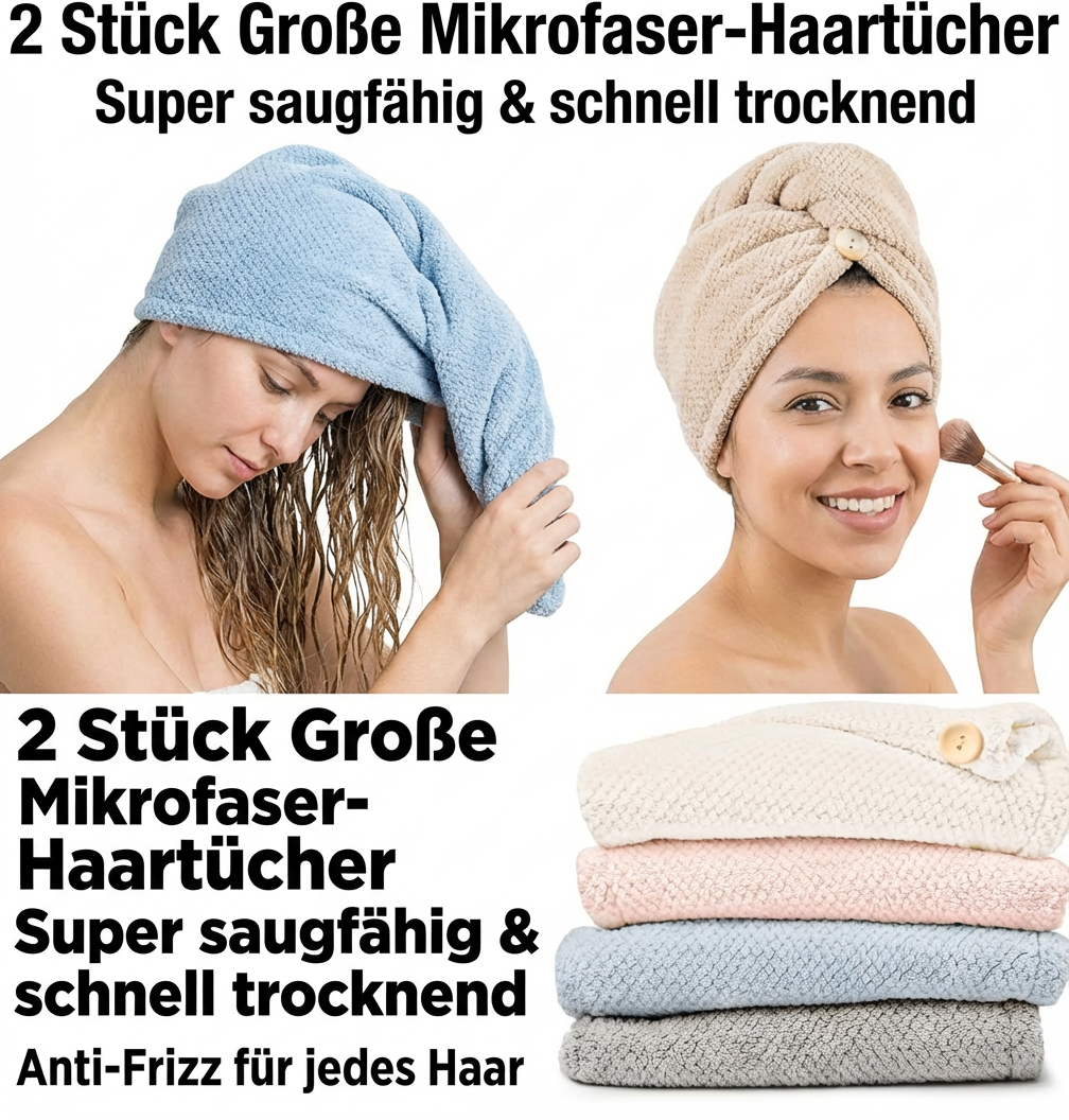 Blau, Weiß, Rosa, Grau (4 Stück)