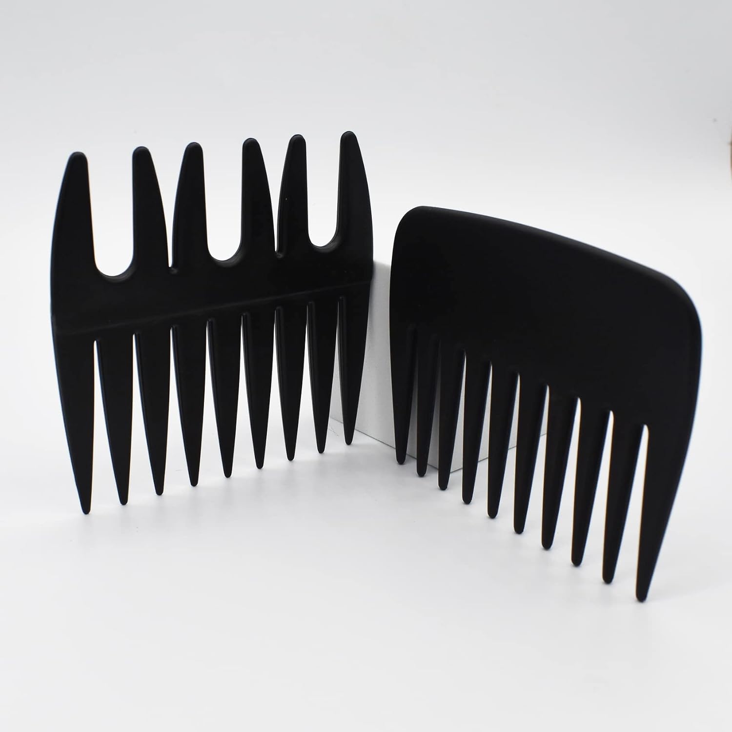 2er Set Pompadour & Slickback Streaker Kämme für Herren – antistatisch, hitzebeständig, breite Zähne für Textur & präzise Linien - 2