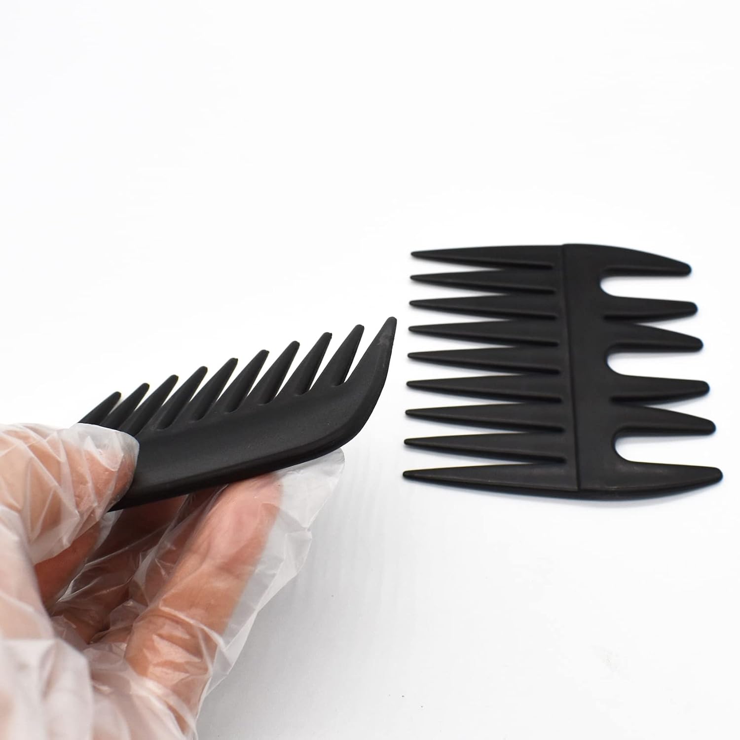 2er Set Pompadour & Slickback Streaker Kämme für Herren – antistatisch, hitzebeständig, breite Zähne für Textur & präzise Linien - 9