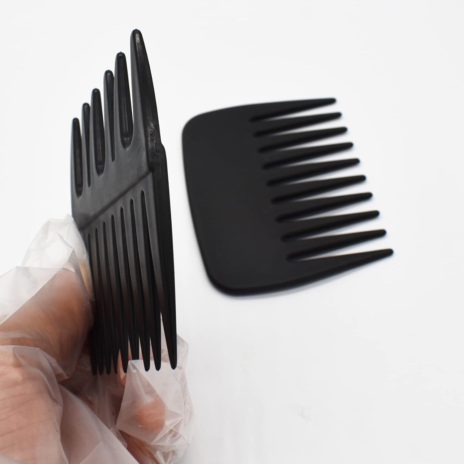 2er Set Pompadour & Slickback Streaker Kämme für Herren – antistatisch, hitzebeständig, breite Zähne für Textur & präzise Linien - 8