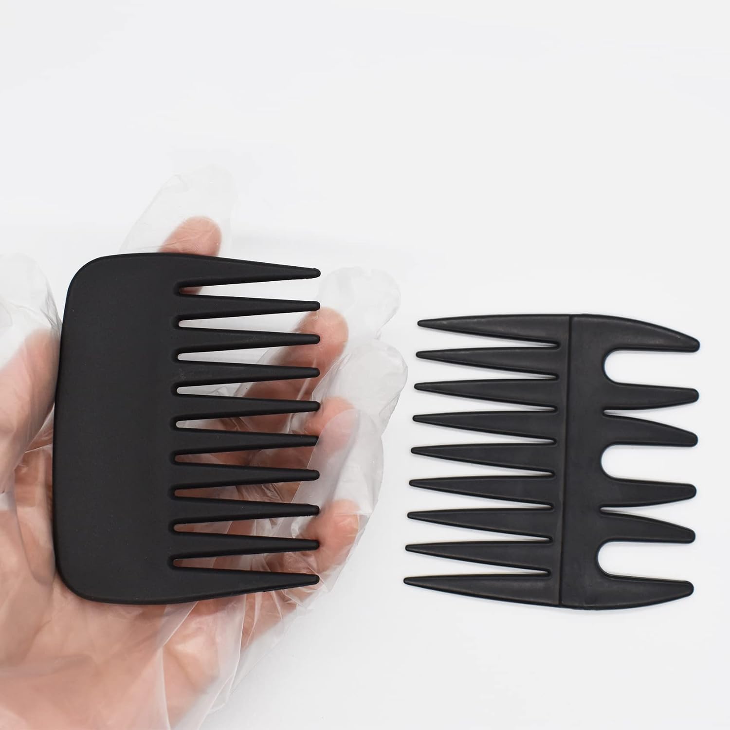 2er Set Pompadour & Slickback Streaker Kämme für Herren – antistatisch, hitzebeständig, breite Zähne für Textur & präzise Linien - 5