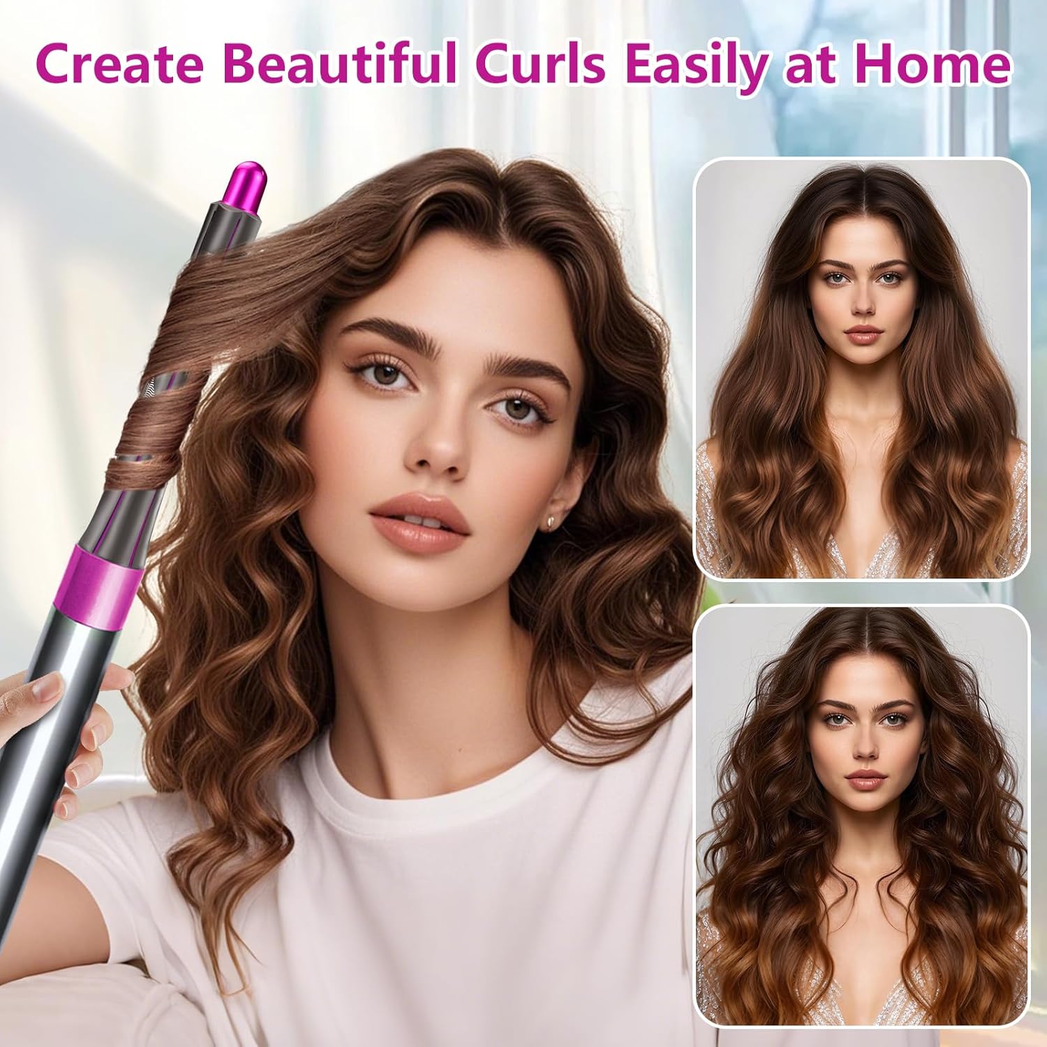 20 mm Lockenaufsätze für Dyson Airwrap – 1 Paar (links rechts) aus hitzebeständigem ABS, verwandelt Styler in Haartrockner - 7