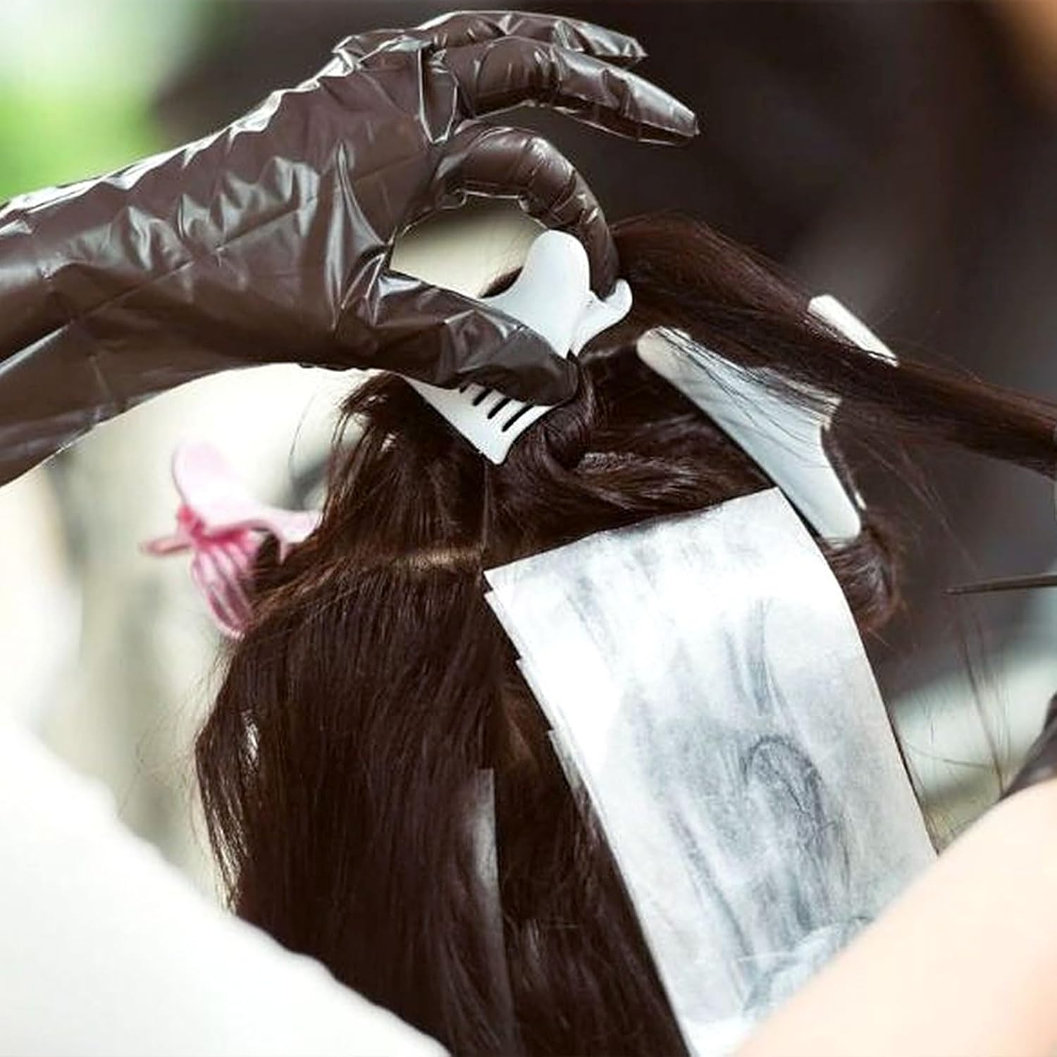 100 Stück Dauerwellen-Endpapiere – hitzebeständiges Einweg-Lockenpapier 6,5×11,4 cm für kalte & heiße Dauerwelle, reißfestes, saugfähiges Profi-Material - 5